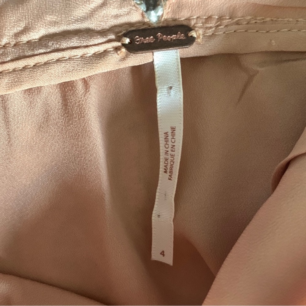 Free People Night Shimmers Nude Gold Sequin Mini Dress - Picture 5 of 10